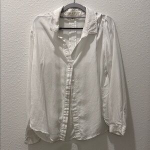 Anthropologie White Button Down Shirt